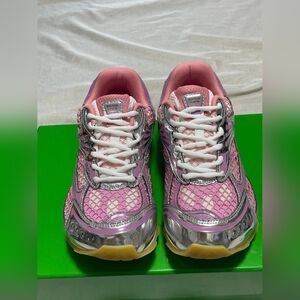 Bottega Veneta Orbit Sneakers Pink Siver Size 8